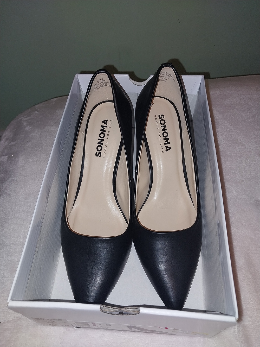 SONOMA Black Pointed-Toe Women’s Pumps